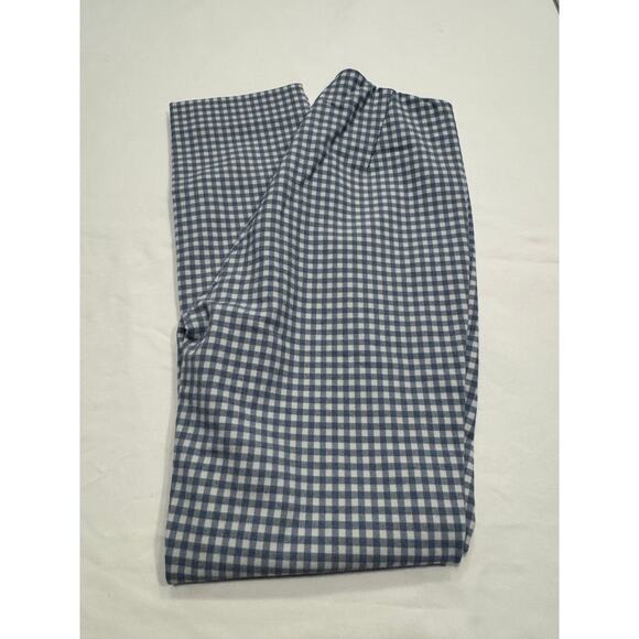 Rag & Bone Simone Crop Pants Size 0 Blue White Gingham Check High-Rise Stretch - Picture 4 of 9